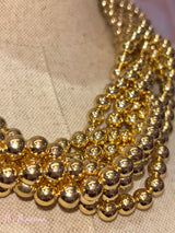 COLLAR BOLAS TRENZADO - Mi Marciana