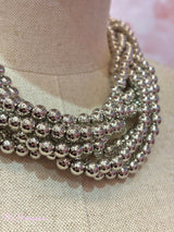 COLLAR BOLAS TRENZADO - Mi Marciana