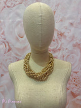 COLLAR BOLAS TRENZADO - Mi Marciana