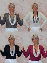 COLLAR TUL Y PERLAS - Mi Marciana