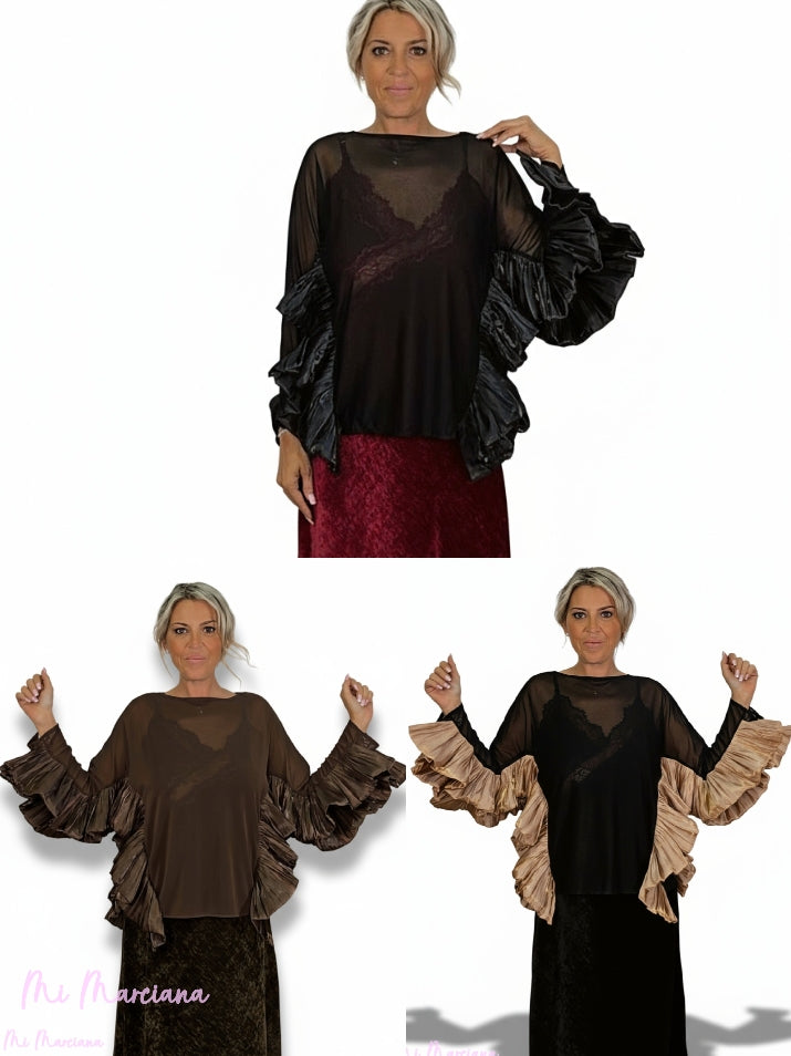 TOP TUL VOLANTES JOT