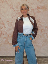 CONJUNTO DENIM STRASS ENCAJE - Mi Marciana