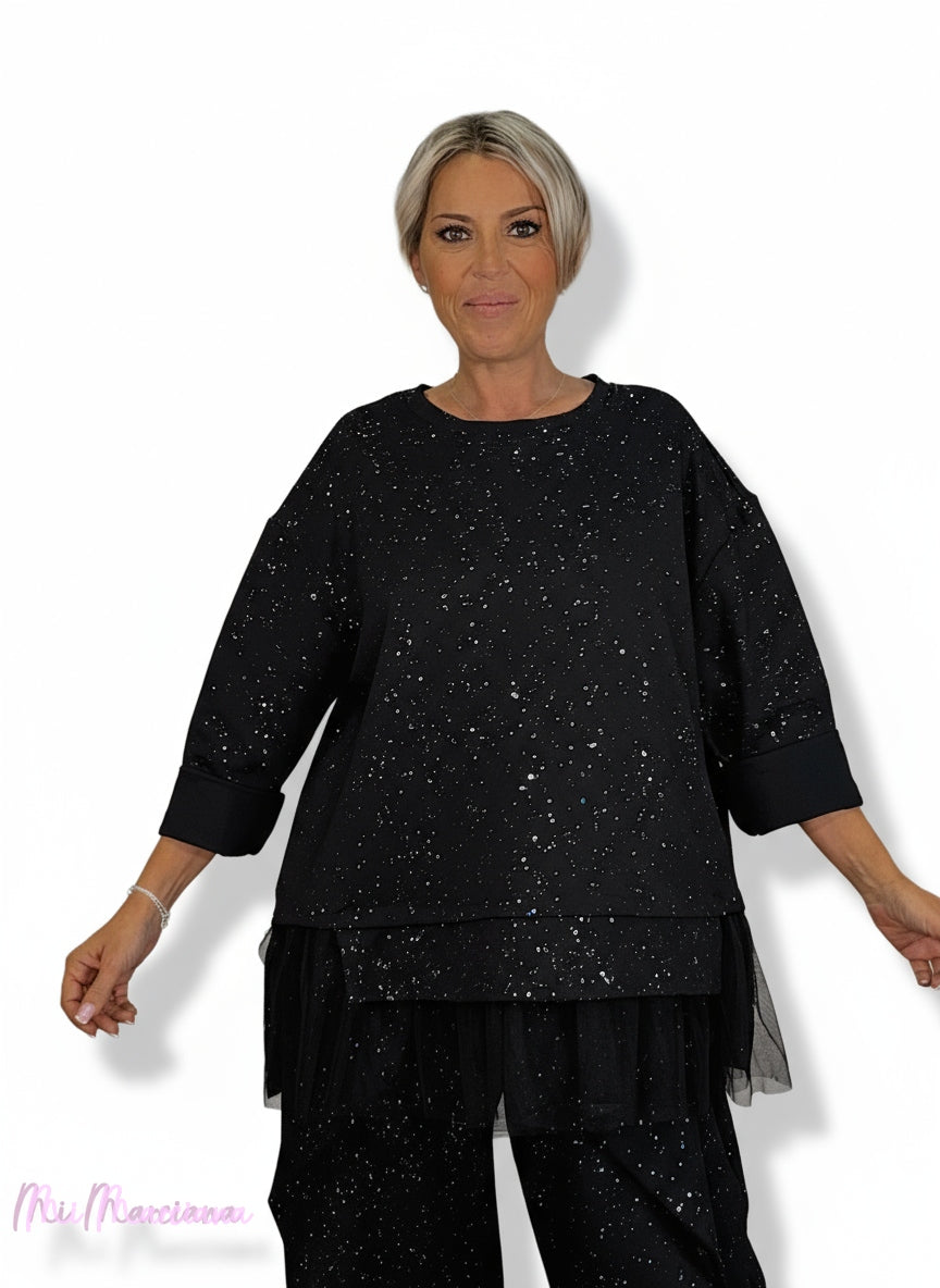 SUDADERA GLITTER TUL