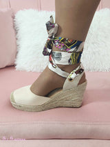 CUÑAS BEIGE LAZADA PAÑUELO - Mi Marciana