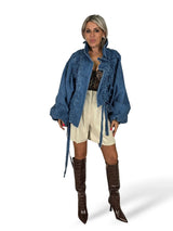 CHAQUETA DENIM FRUNCIDA JOT directo — portada web