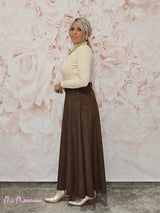 FALDA ANTELINA CON CINTURÓN - Mi Marciana