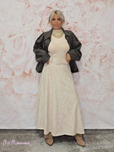 FALDA ANTELINA CON CINTURÓN - Mi Marciana