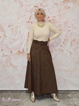 FALDA ANTELINA CON CINTURÓN - Mi Marciana