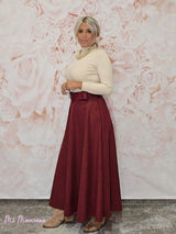 FALDA ANTELINA CON CINTURÓN - Mi Marciana