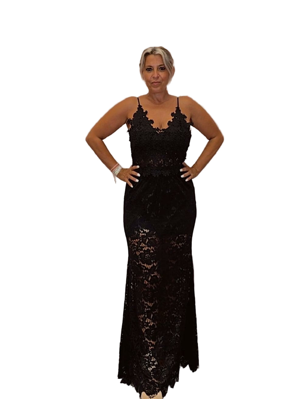 FALDA ENCAJE SIRENA NEGRA - Mi Marciana