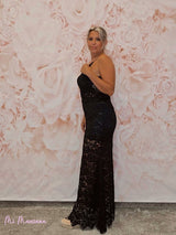 FALDA ENCAJE SIRENA NEGRA - Mi Marciana