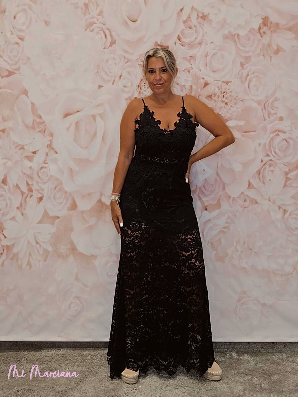 FALDA ENCAJE SIRENA NEGRA - Mi Marciana