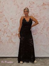 FALDA ENCAJE SIRENA NEGRA - Mi Marciana