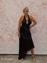 FALDA LENCERA VOLANTE ASIMETRICO ENCAJE - Mi Marciana