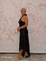 FALDA LENCERA VOLANTE ASIMETRICO ENCAJE - Mi Marciana