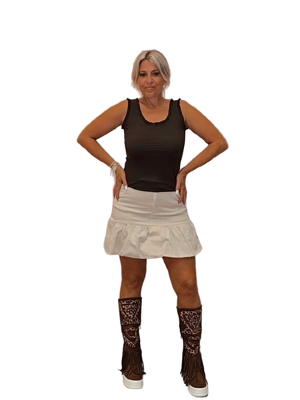 FALDA LONETA VOLANTE - Mi Marciana