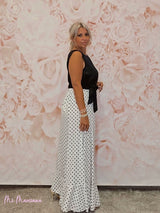 FALDA LUNARES BLANCA - Mi Marciana