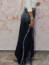 FALDA VAQUERA DESHILACHADA ASIMÉTRICA JOT - Mi Marciana