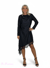 VESTIDO LENCERO DRAPEADO LICRA