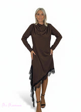 VESTIDO LENCERO DRAPEADO LICRA