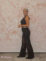 JEANS BLONDA STRASS NEGROS - Mi Marciana