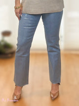 JEANS METALIZADO PLATA - Mi Marciana