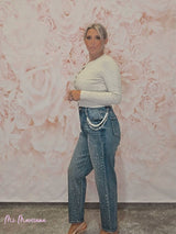 JEANS STRASS PERLAS - Mi Marciana