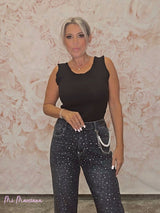 JEANS STRASS PERLAS - Mi Marciana