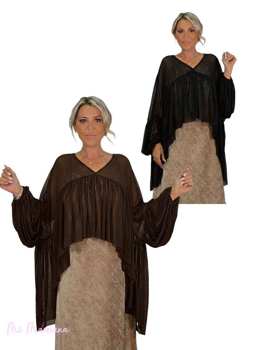 TÚNICA ASIMÉTRICA TUL JOT