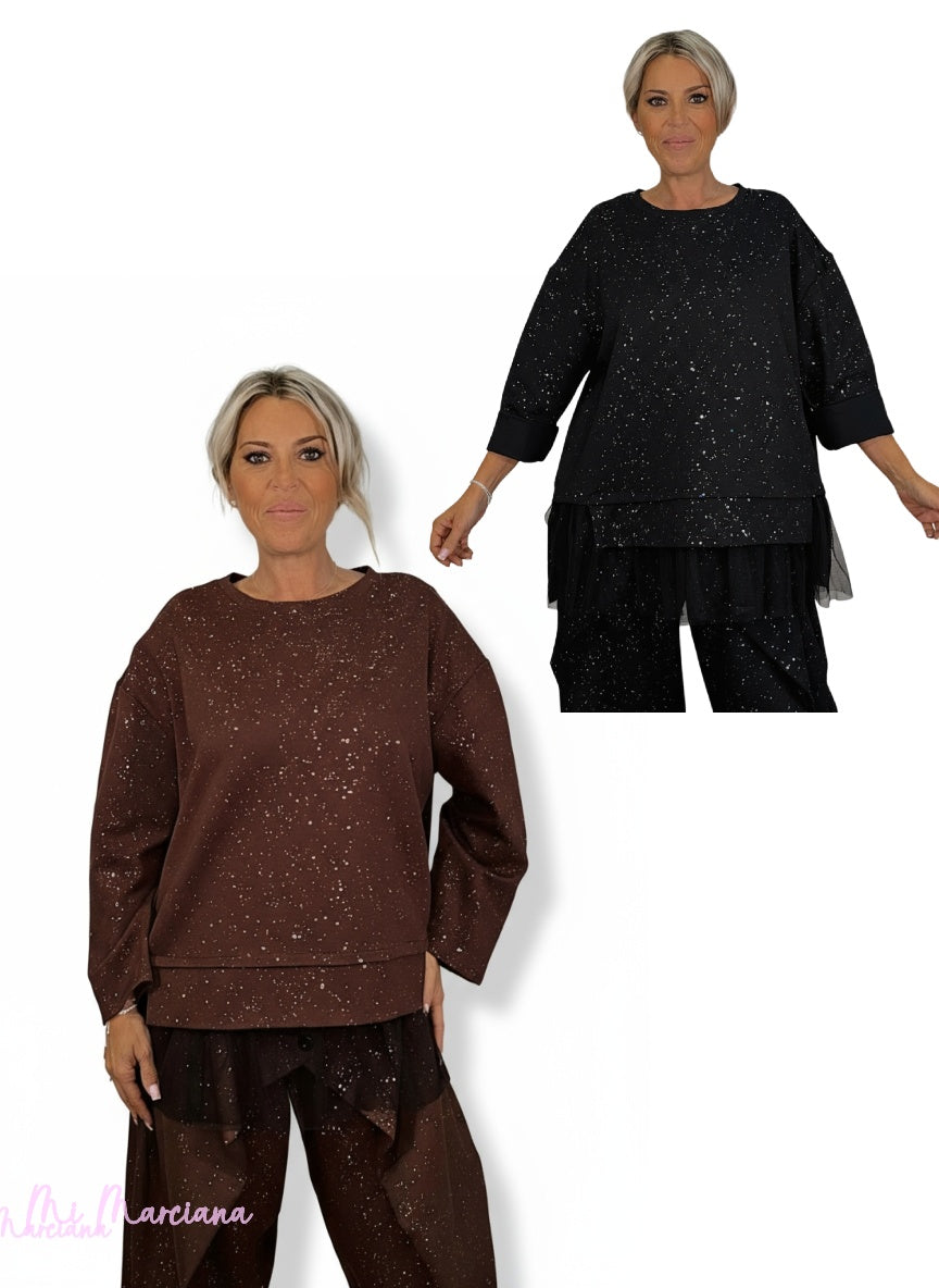 SUDADERA GLITTER TUL