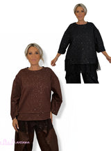 SUDADERA GLITTER TUL