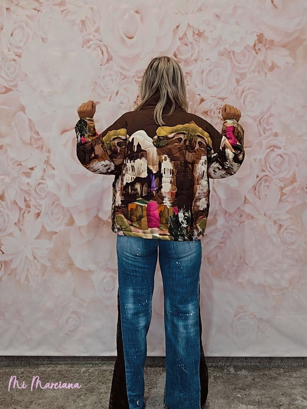 KIMONO ACOLCHADO TOSCANA MARRON - Mi Marciana