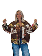 KIMONO ACOLCHADO TOSCANA MARRON - Mi Marciana