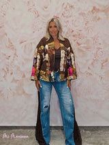 KIMONO ACOLCHADO TOSCANA MARRON - Mi Marciana