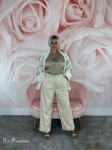 KIMONO TERCIOPELO BORDADO LENTEJUELAS - Mi Marciana