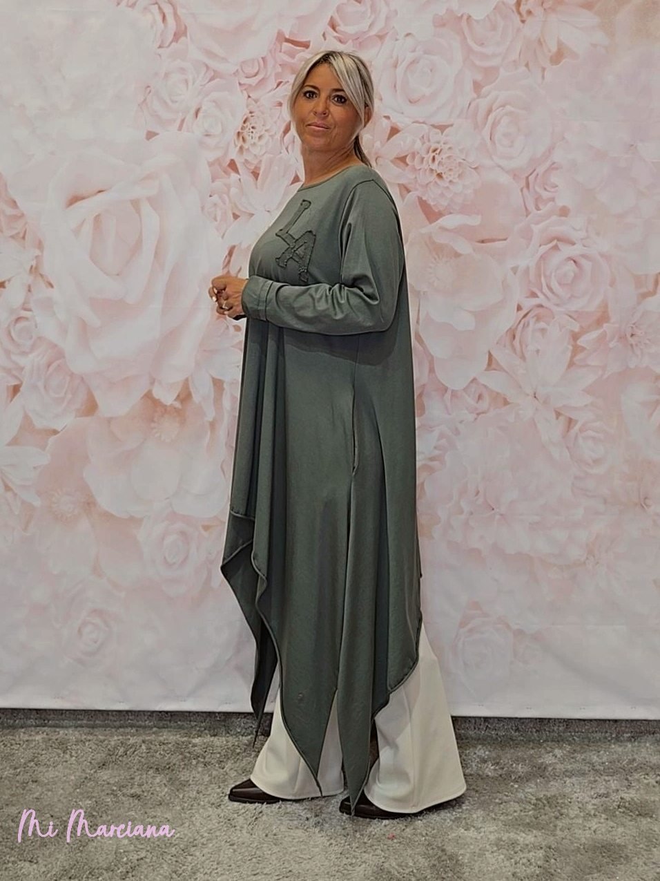 MAXI CAMISETA ASIMÉTRICA PICOS L.A - Mi Marciana