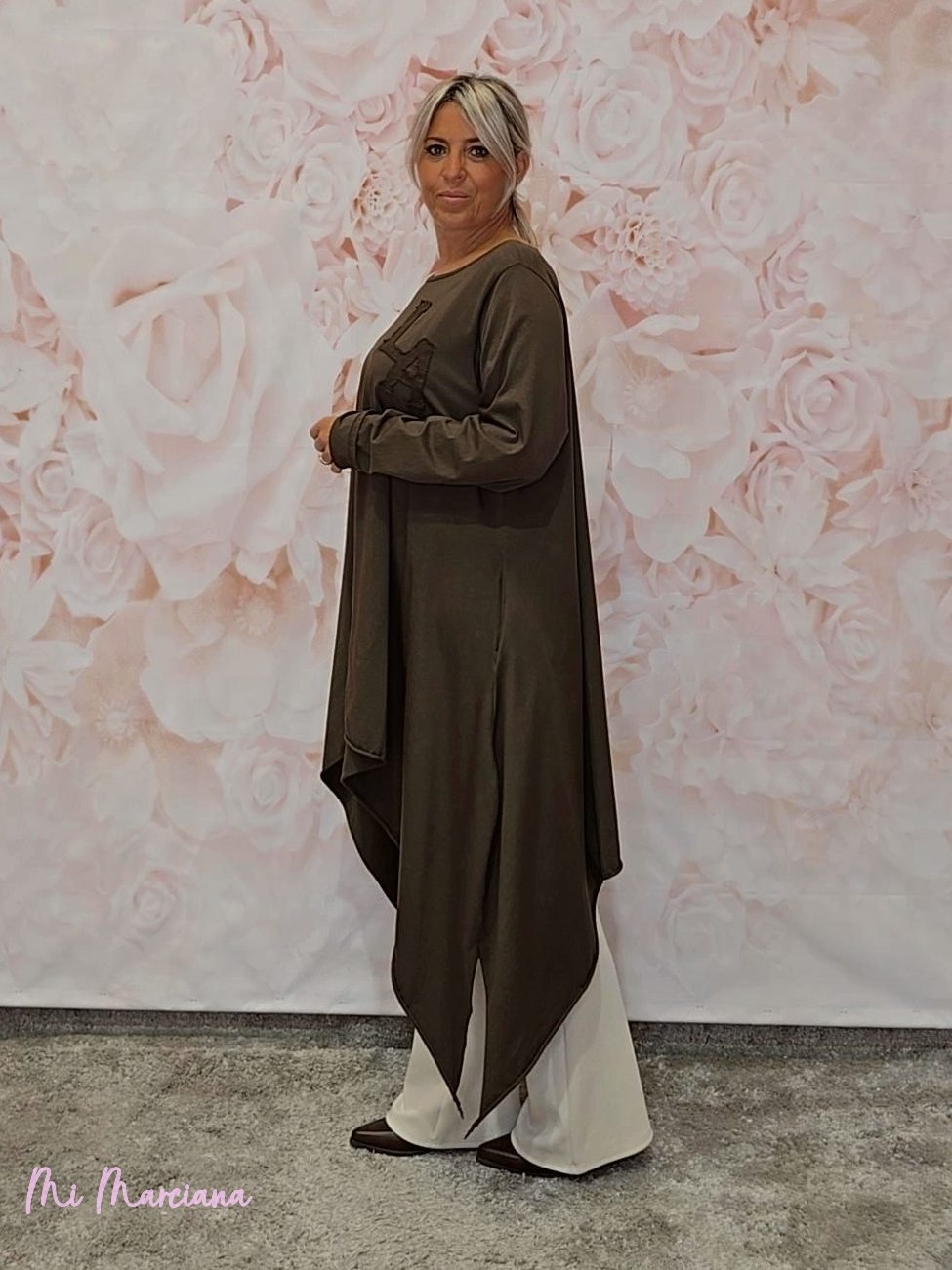 MAXI CAMISETA ASIMÉTRICA PICOS L.A - Mi Marciana