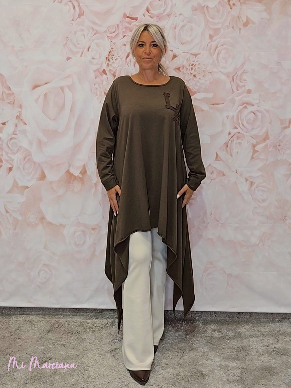 MAXI CAMISETA ASIMÉTRICA PICOS L.A - Mi Marciana