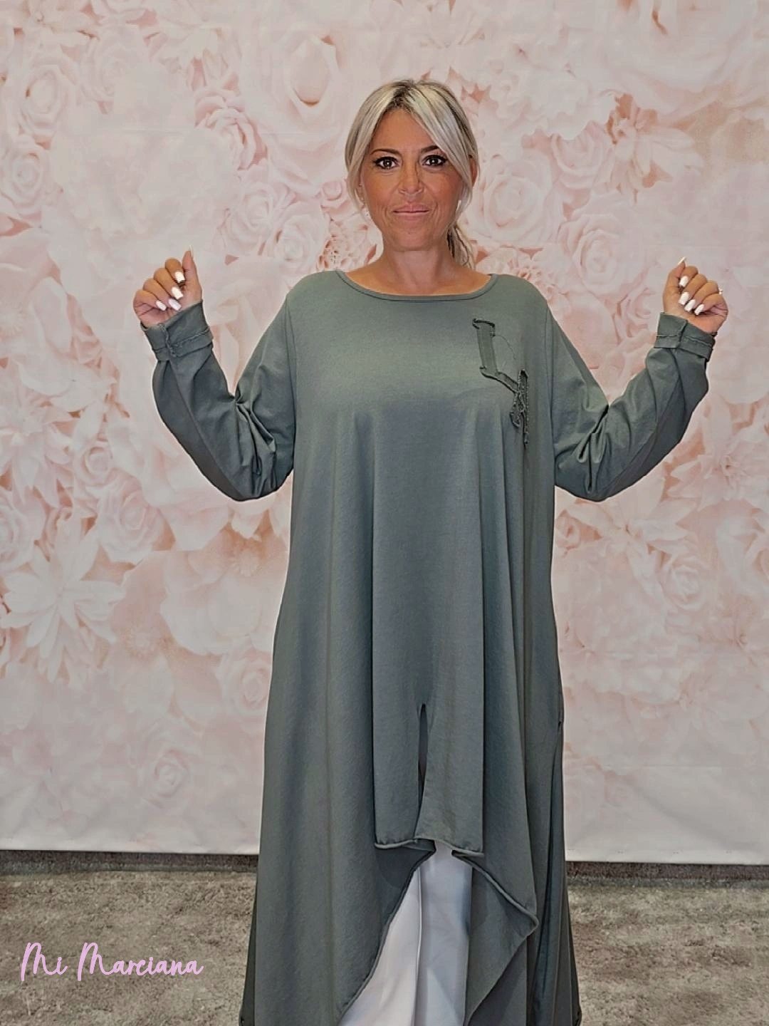 MAXI CAMISETA ASIMÉTRICA PICOS L.A - Mi Marciana