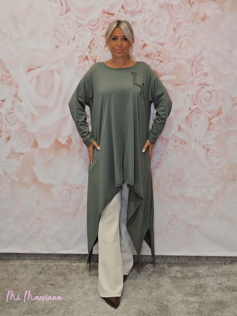 MAXI CAMISETA ASIMÉTRICA PICOS L.A - Mi Marciana