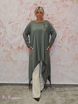 MAXI CAMISETA ASIMÉTRICA PICOS L.A - Mi Marciana