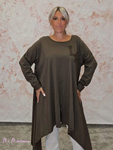 MAXI CAMISETA ASIMÉTRICA PICOS L.A - Mi Marciana