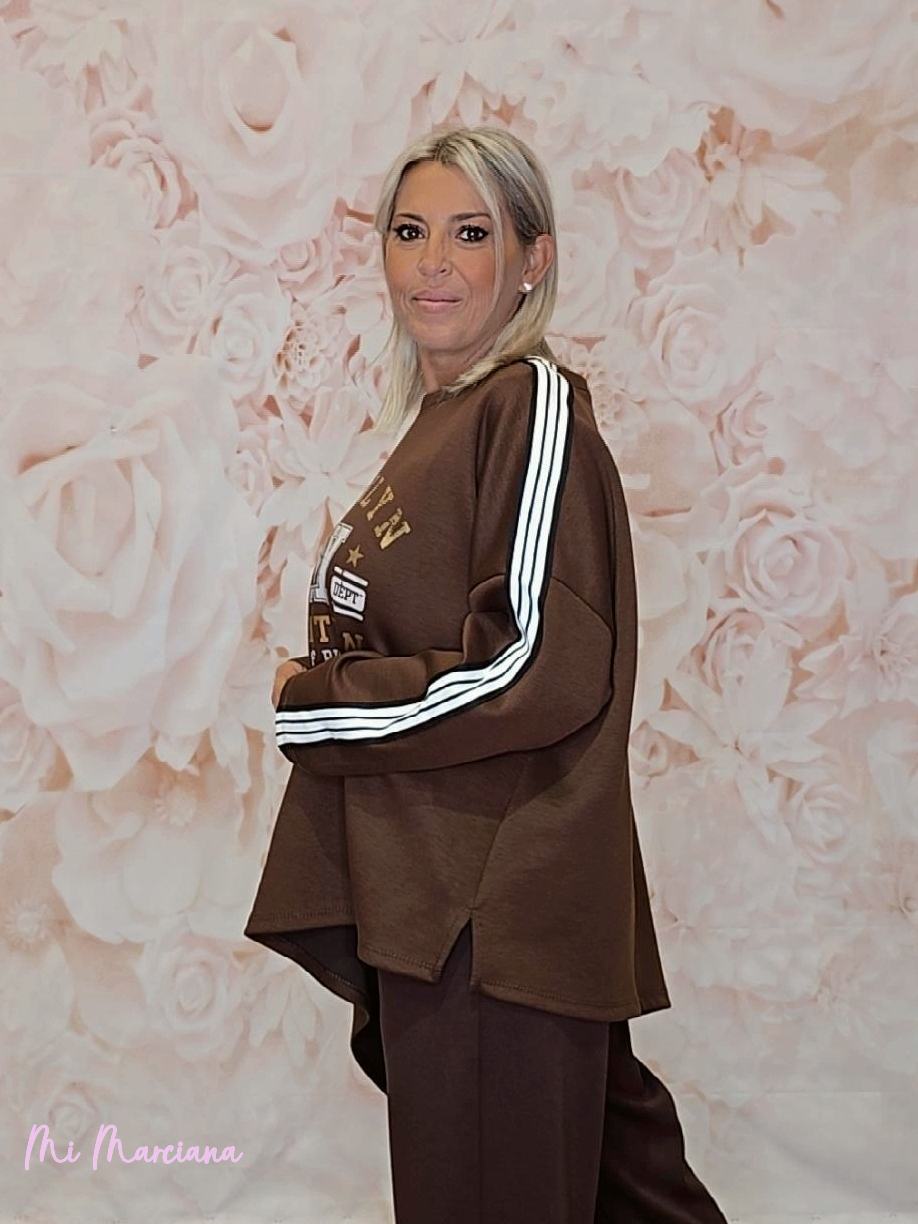 MAXI SUDADERA ASIMÉTRICA BROOKLYN - Mi Marciana