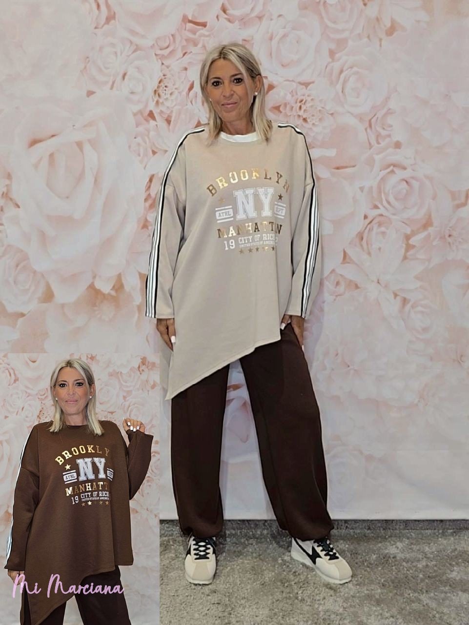 MAXI SUDADERA ASIMÉTRICA BROOKLYN - Mi Marciana