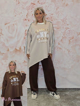 MAXI SUDADERA ASIMÉTRICA BROOKLYN - Mi Marciana