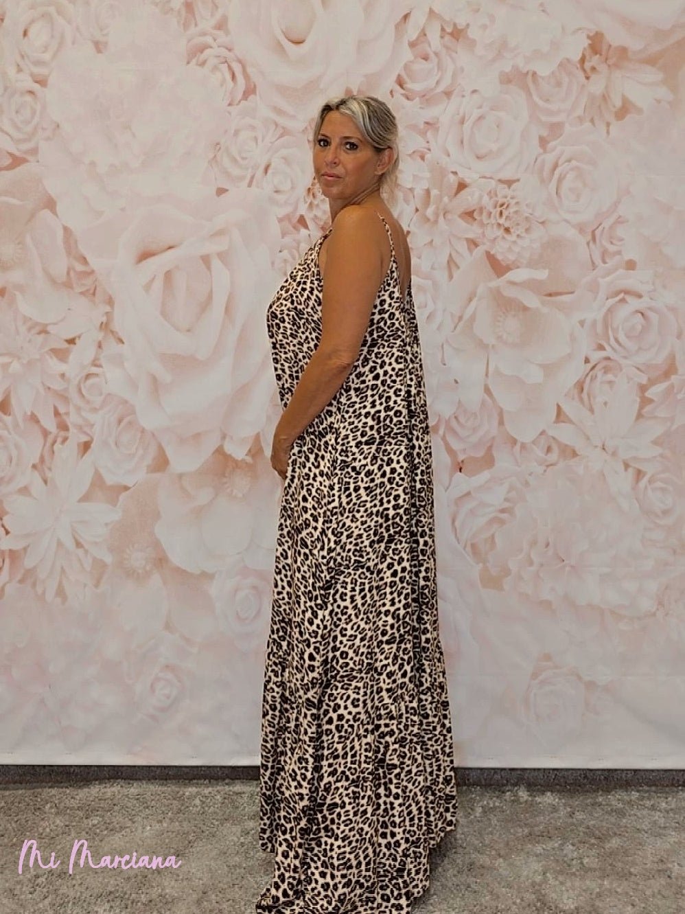 MAXI VESTIDO GRAN VUELO ANIMAL PRINT - Mi Marciana