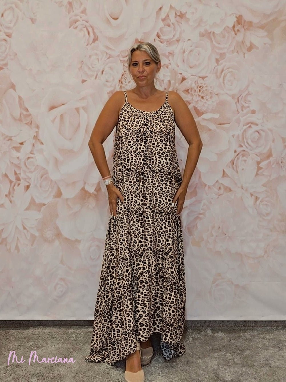 MAXI VESTIDO GRAN VUELO ANIMAL PRINT - Mi Marciana