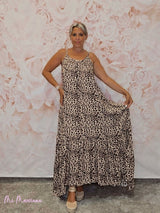 MAXI VESTIDO GRAN VUELO ANIMAL PRINT - Mi Marciana