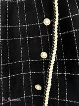 MINI FALDA PUNTO RIBETES - Mi Marciana