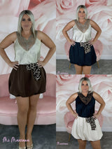 MINIFALDA GLOBO LAZO ANIMAL PRINT - Mi Marciana